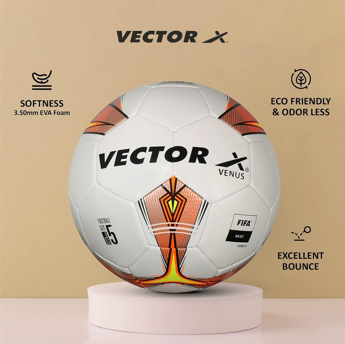 Vector X Venus Football - , White,Orange