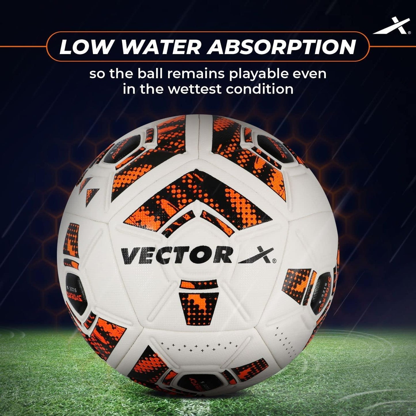 VECTOR X Synergy Thermo Fusion Embossed PU Football