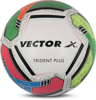 Vector X 8 Panel Trident Plus Emobsed PU Thermofused FIFA Approved Indoor/Outdoor Futsal Football with Rubber Bladder, Multicolor, Size 5, Suitable for Match and Training for Adults