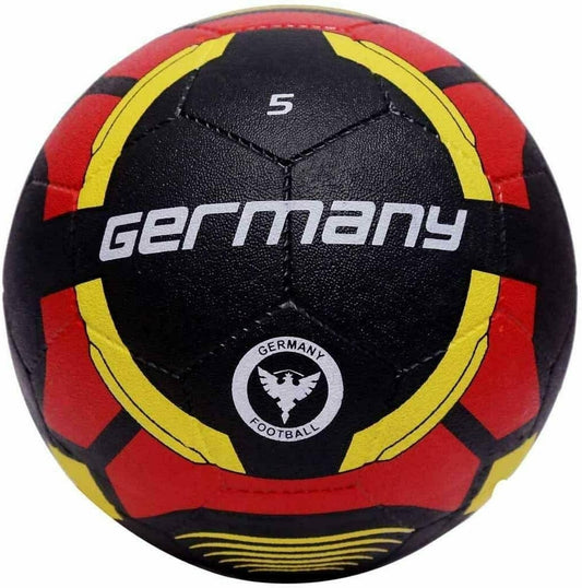 Vector X Germany Hand Stitched 32 Pannel Rubber Moulded Football Black Size 5