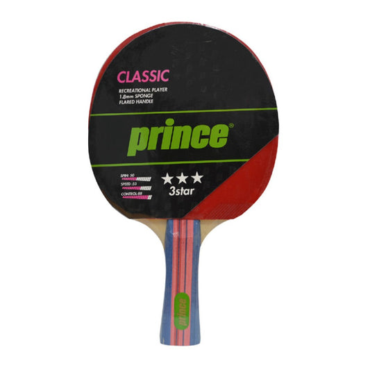 Prince Classic 3 Star Table Tennis Racket, Red